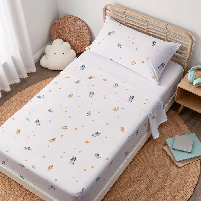 Sábana encimera BLUEY + funda almohada 45x125