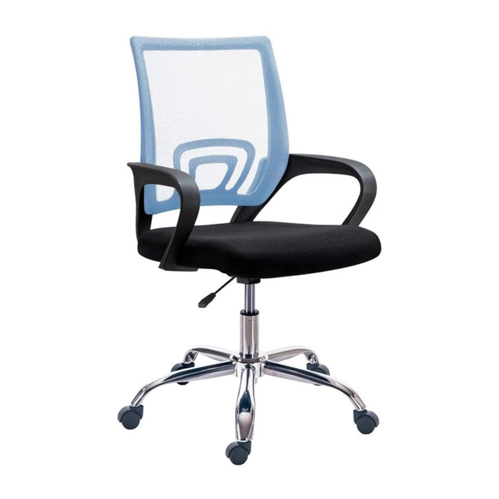 Silla de oficina Vita Negro - Azul Vita