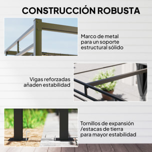 Pérgola de Jardín 3x3 m con Techo Retráctil y 4 Cortinas, Cenador de Jardín con Protección UV30+, Impermeable, Estructura Metálica, Pabellón para Patio, Terraza, Exterior, Gris Oscuro
