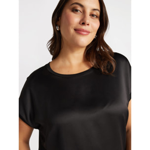 Fiorella Rubino - Blusa de raso - Negro