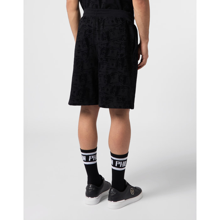 PHILIPP PLEIN Pantalones cortos de chándal SKULL