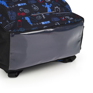 Mochila adaptable a carro Gabol TRAINING negra y resistente al agua