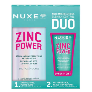Zinc Power - Coffret Duo soin jour - Sérum 45 ml + Fluide matifiant 15 ml