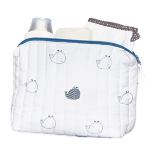 Trousse de toilette en coton Bio blanc