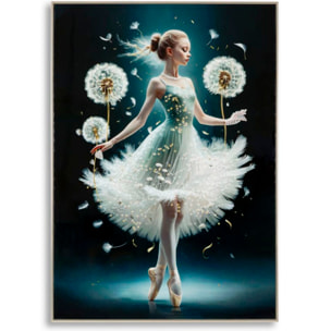 DIPINTO SU TELA LACCATO DANCING C/CORNICE -A- CM 72X4X102