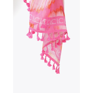 Pareo stampa zebrata rosa
