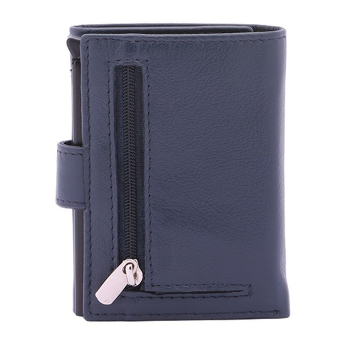 Portafoglio uomo in vera pelle - Modello False - Casual - 7.5 x 10.0 x 2.5 cm