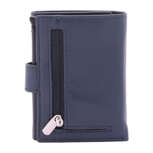 Portafoglio uomo in vera pelle - Modello False - Casual - 7.5 x 10.0 x 2.5 cm