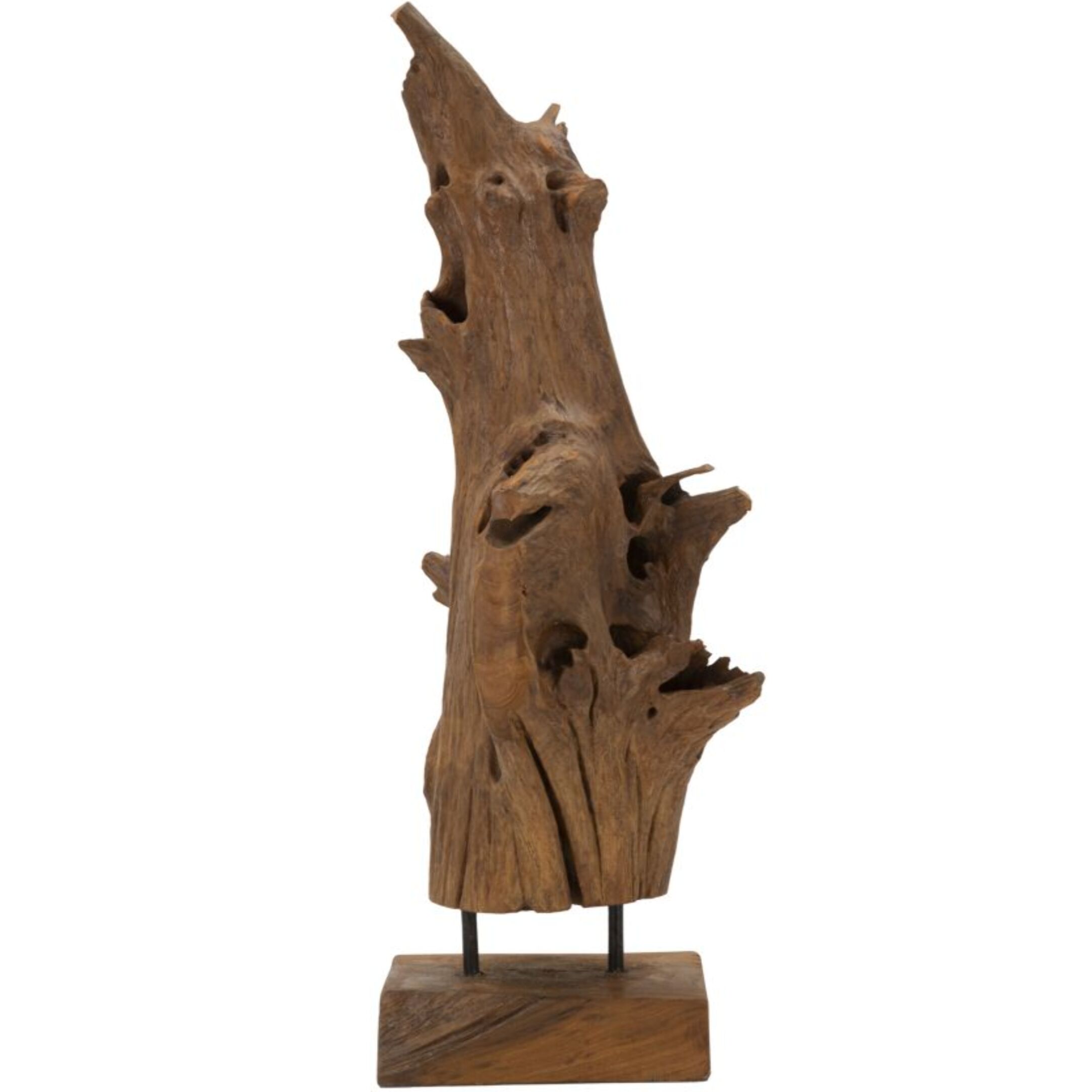 SCULTURA AKAR IN TEAK RICICLATO CM 23X27X64 (PEZZI UNICI - NON RIP. IN SERIE)