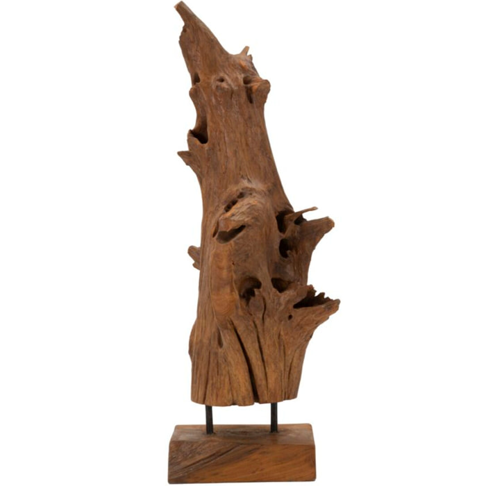 SCULTURA AKAR IN TEAK RICICLATO CM 23X27X64 (PEZZI UNICI - NON RIP. IN SERIE)