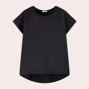 Motivi - Camiseta bimatérica - Negro
