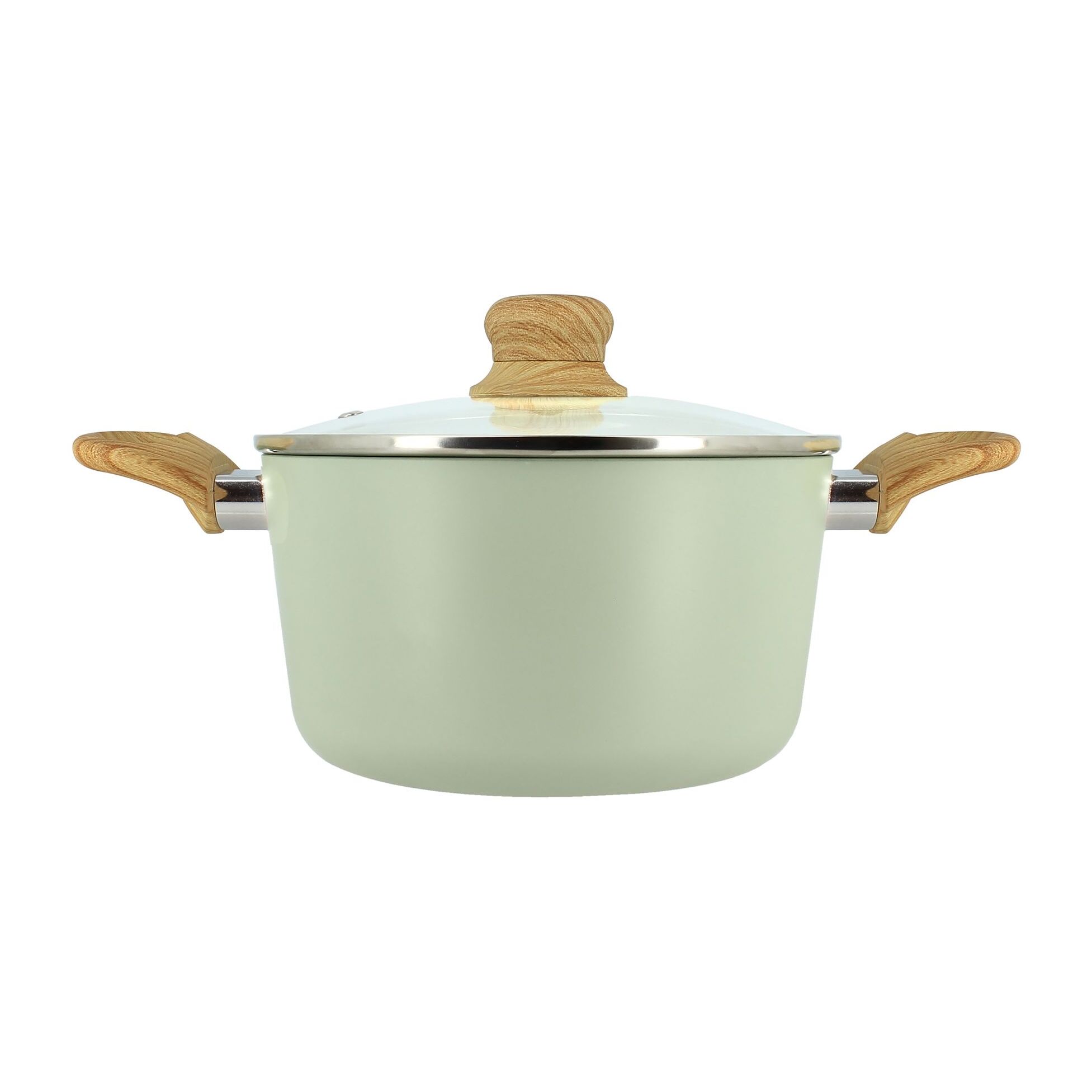 Faitout 20cm avec revêtement céramique céladon - tous feux COLORAMA