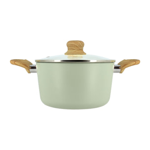 Faitout 20cm avec revêtement céramique céladon - tous feux COLORAMA