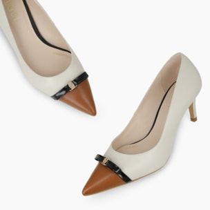ZAPATOS DE SALÓN BLANCOS NANEL