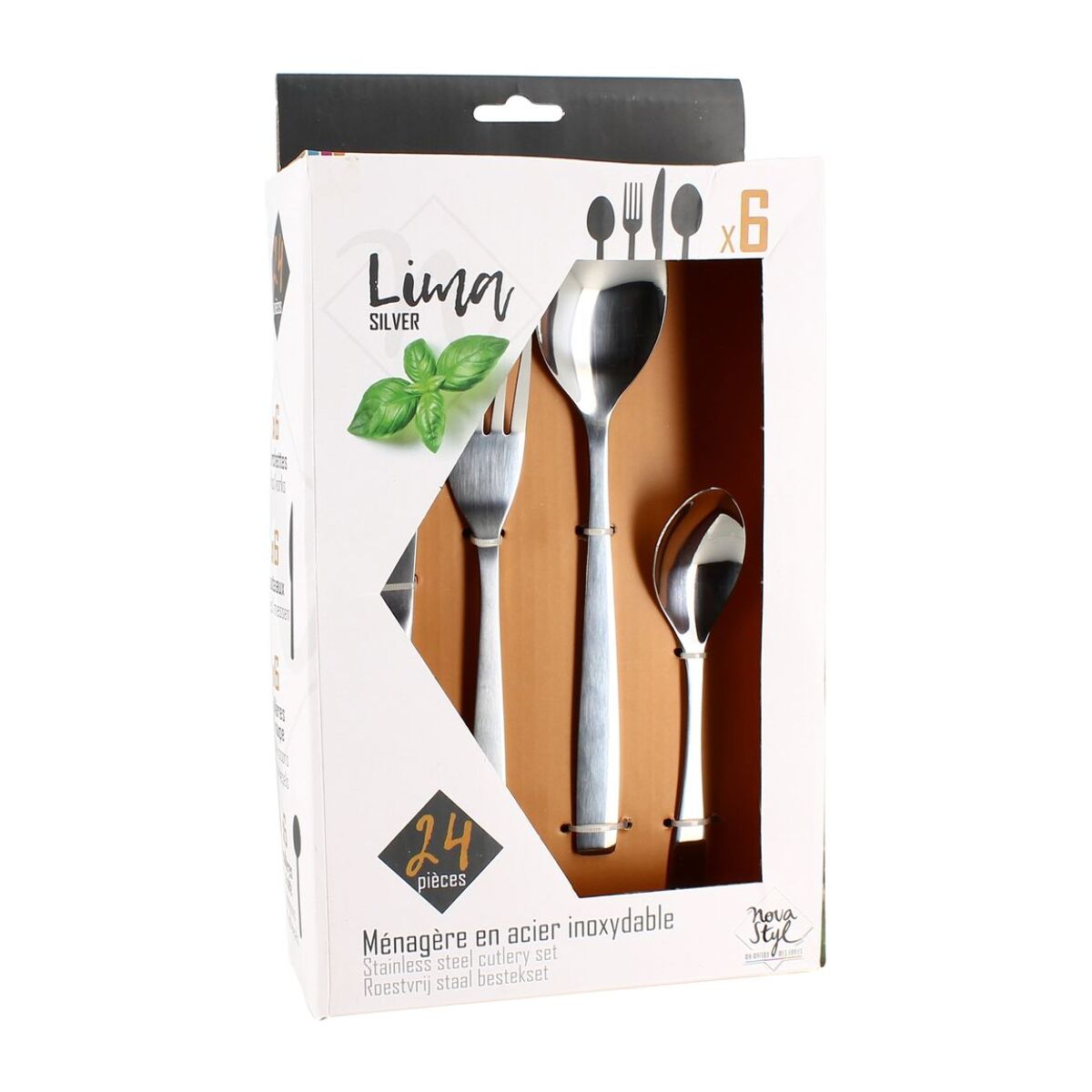 Ménagère 24 pièces en acier inoxydable LIMA