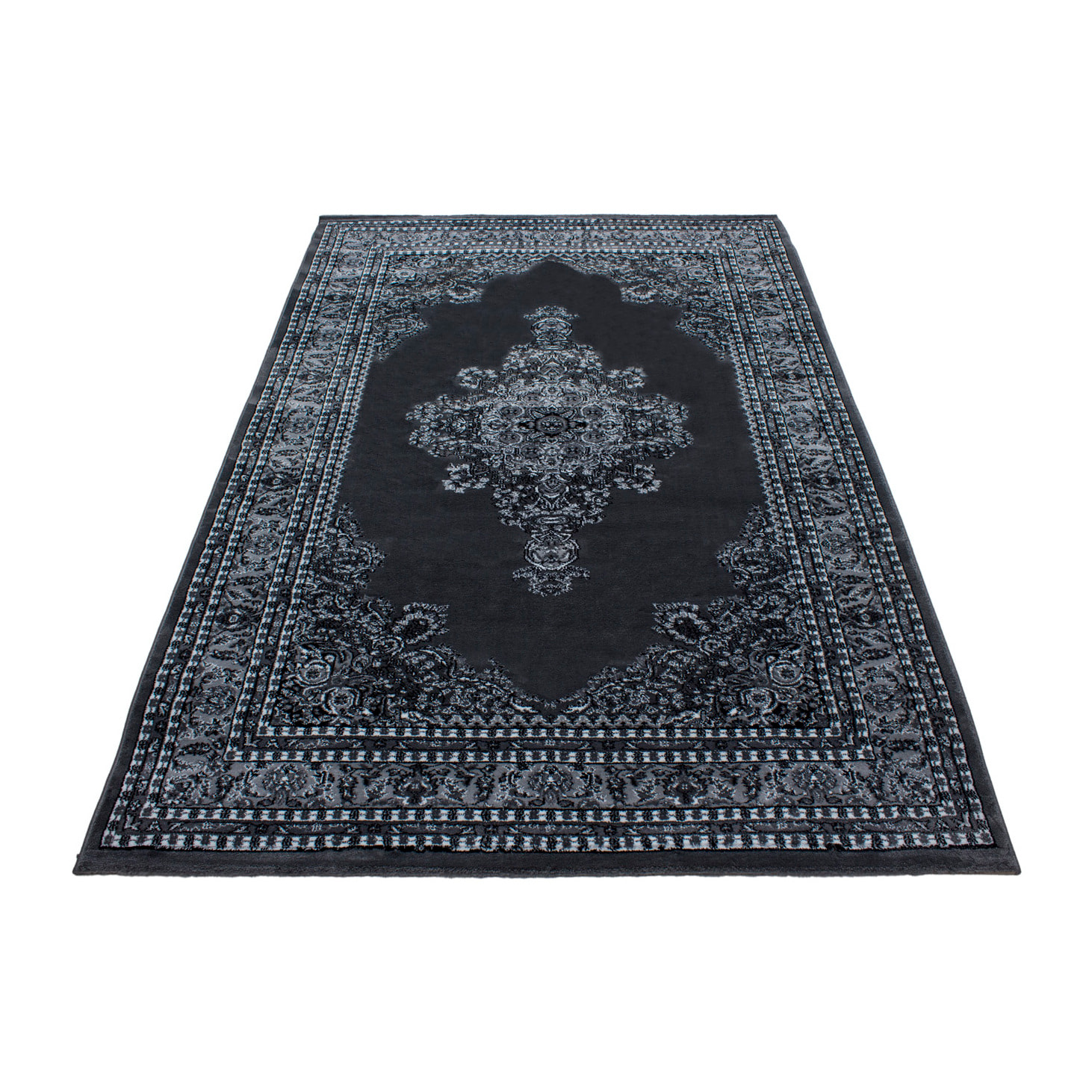 MARRAKESH - Tapis classique à motif berbère gris - MAR0297GRI