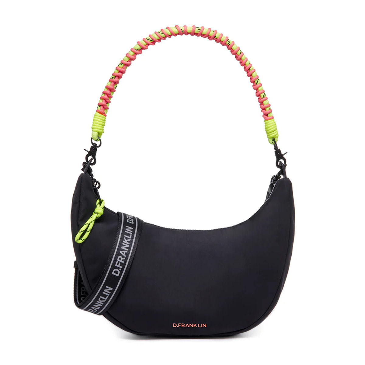Bolso de Mujer Bomb Round Shoulder Bag en Negro D.Franklin