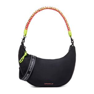 Bolso de Mujer Bomb Round Shoulder Bag en Negro D.Franklin