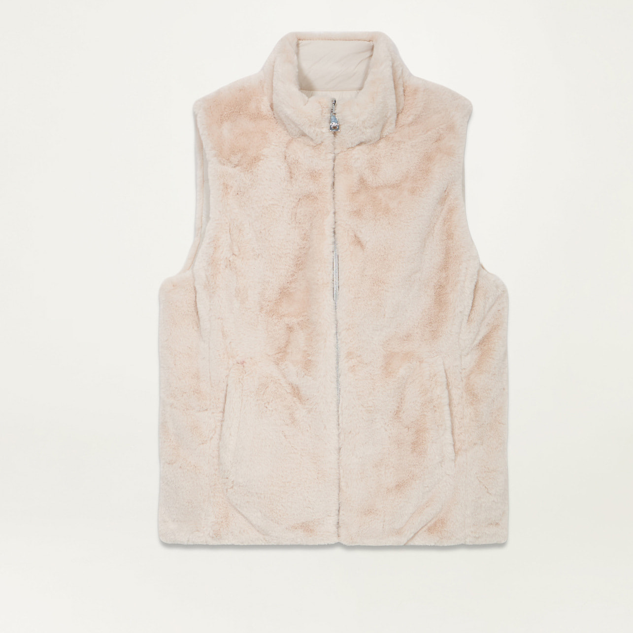 Oltre - Reversible sleeveless down jacket - Beige