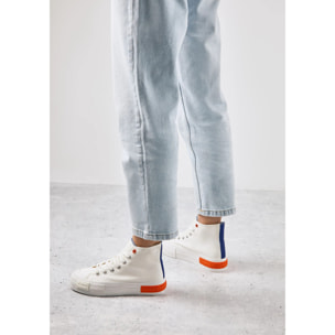 Zapatillas Altas Mujer One Way High Summer Club Blanco D.Franklin