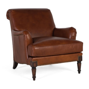 Sillón de Piel 82 Cm Estilo Clásico