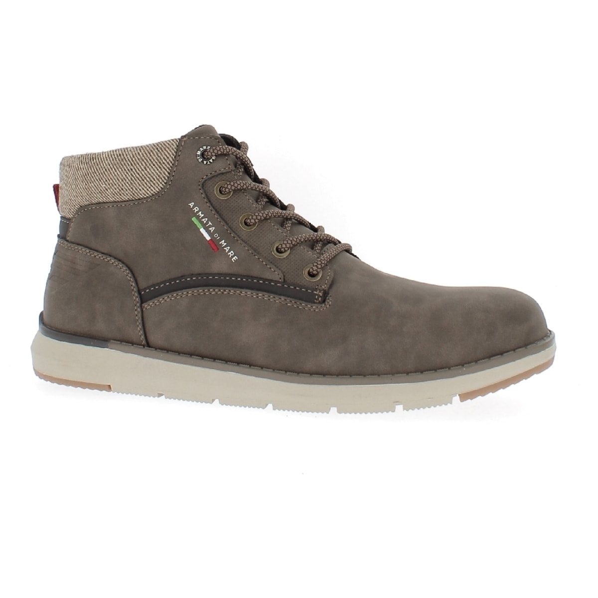 Armata di Mare Scarpe Uomo Stivaletti Casual Stringati con Soletta Rimovibile in Memory Foam AMU W23M403 Taupe