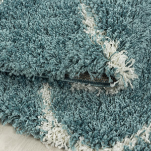 Tapis shaggy tissé motif scandinave SANI