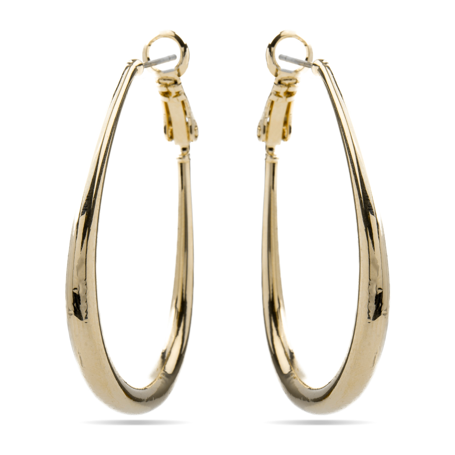 Pendientes de 47mm de diámetro acabado oro 18K