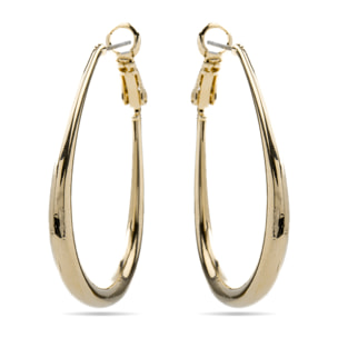 Pendientes de 47mm de diámetro acabado oro 18K