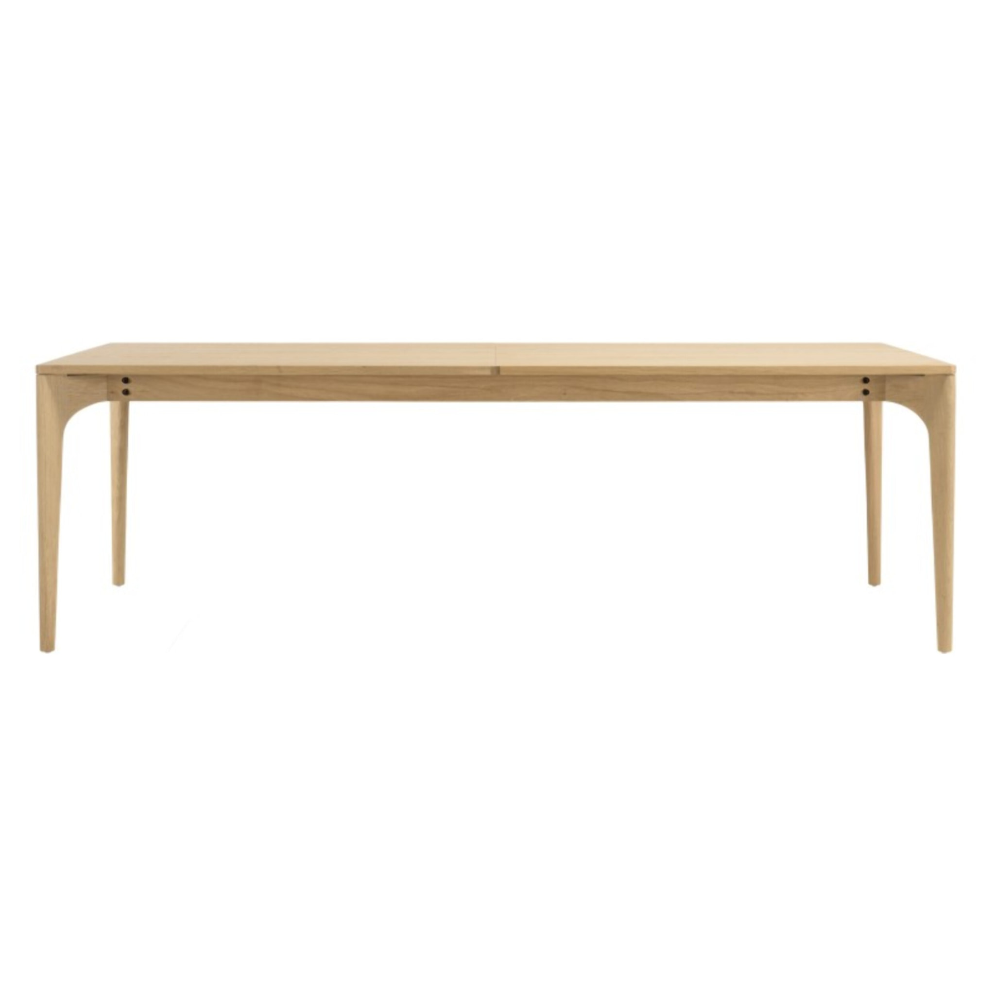 MAXENCE - Table à manger ext. 240/292cm naturelle pieds en chêne massif