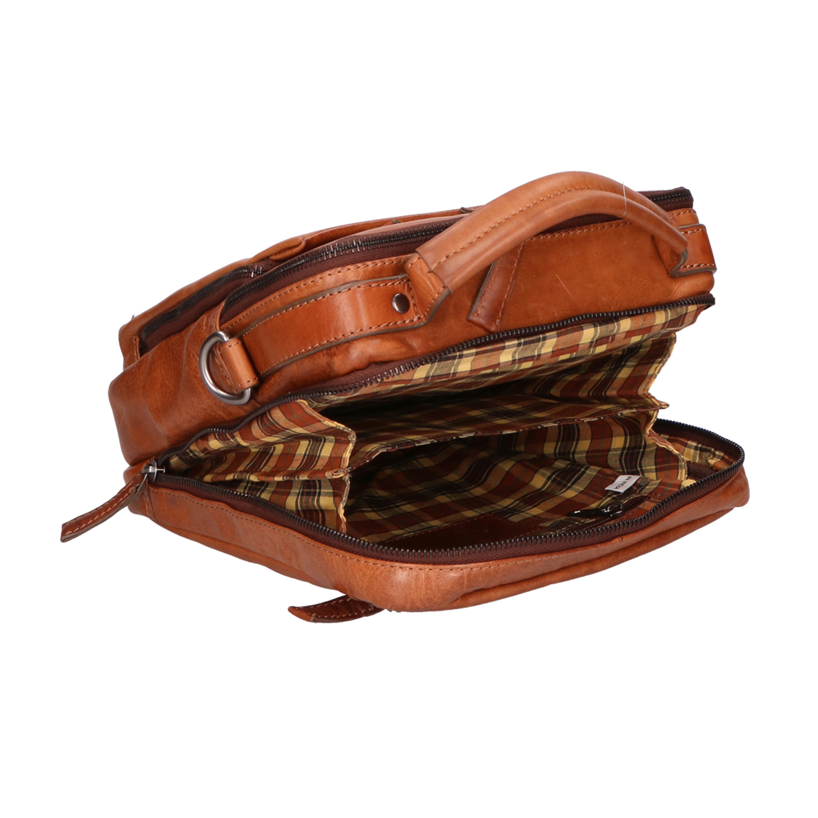 Borsa a mano unisex In Vera pelle Made in India 22x26x9 cm