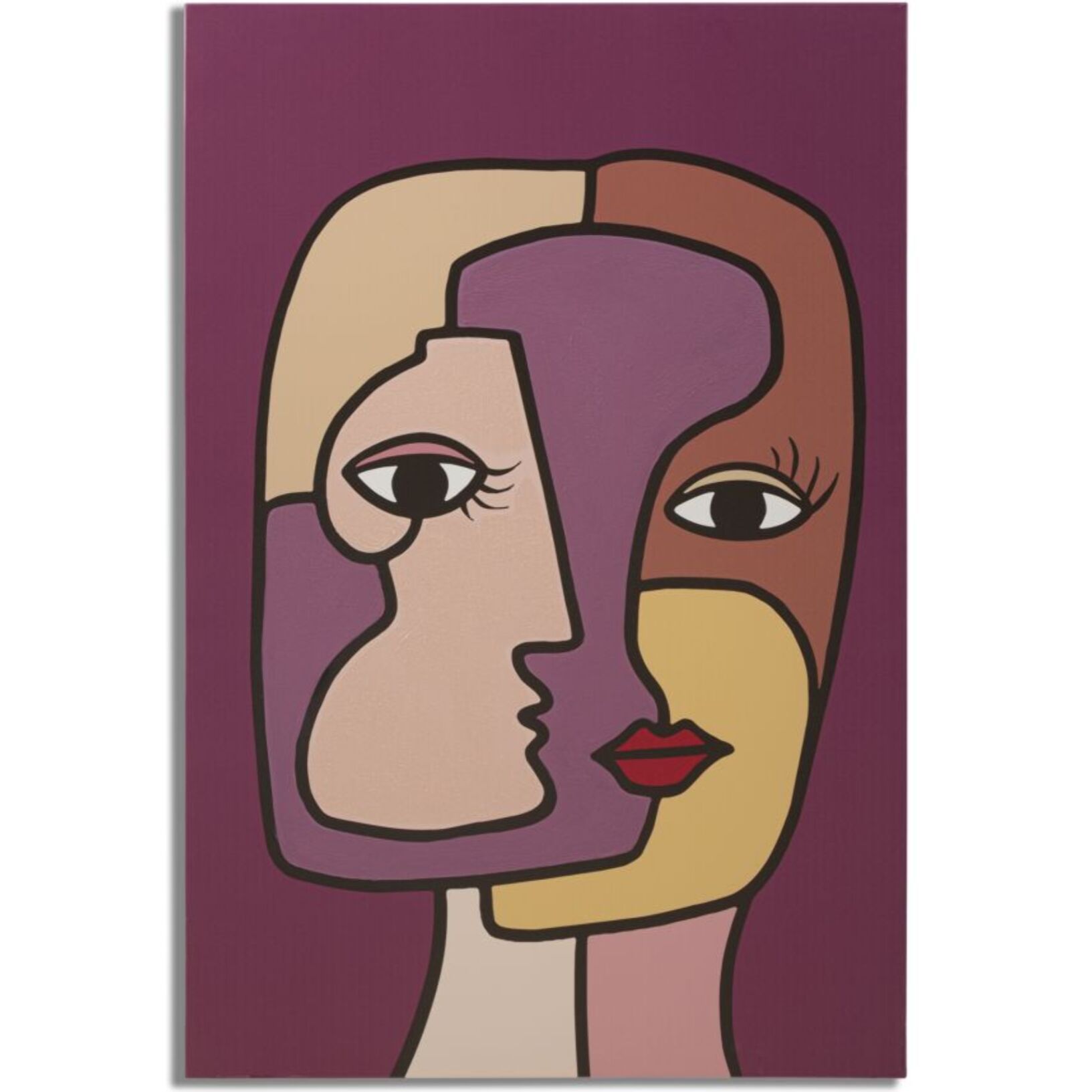 STAMPA DIPINTA FACES NEW -A- CM 60X3X90