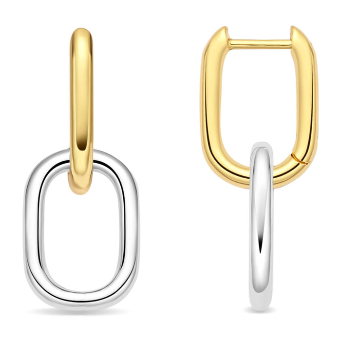 Pendientes acabado en oro amarillo de 18k
