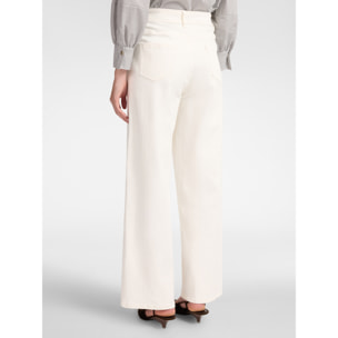 Elena Mirò - Pantaloni wide leg - Bianco