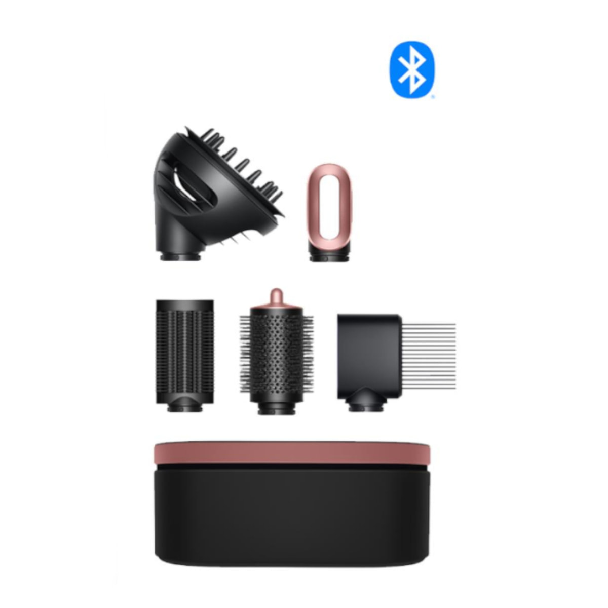 Multi-styler asciugacapelli Dyson Airwrap i.d.™ connesso con diffusore Cipria/Oro rosa | Nuovo