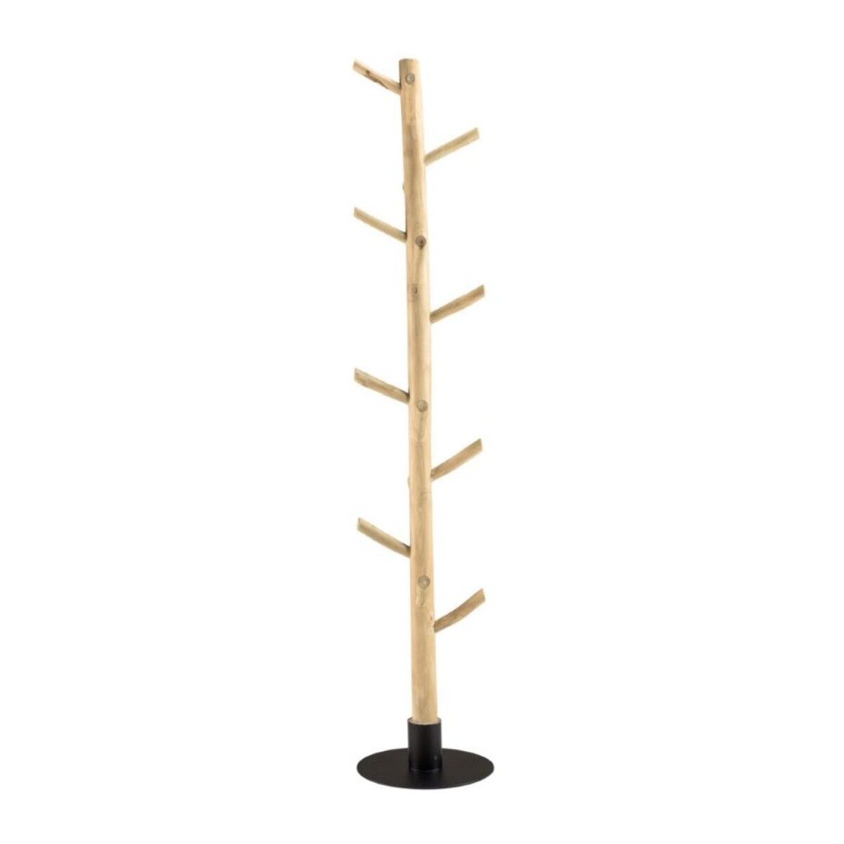 WILL - Porte-manteau multibranches en teck naturel