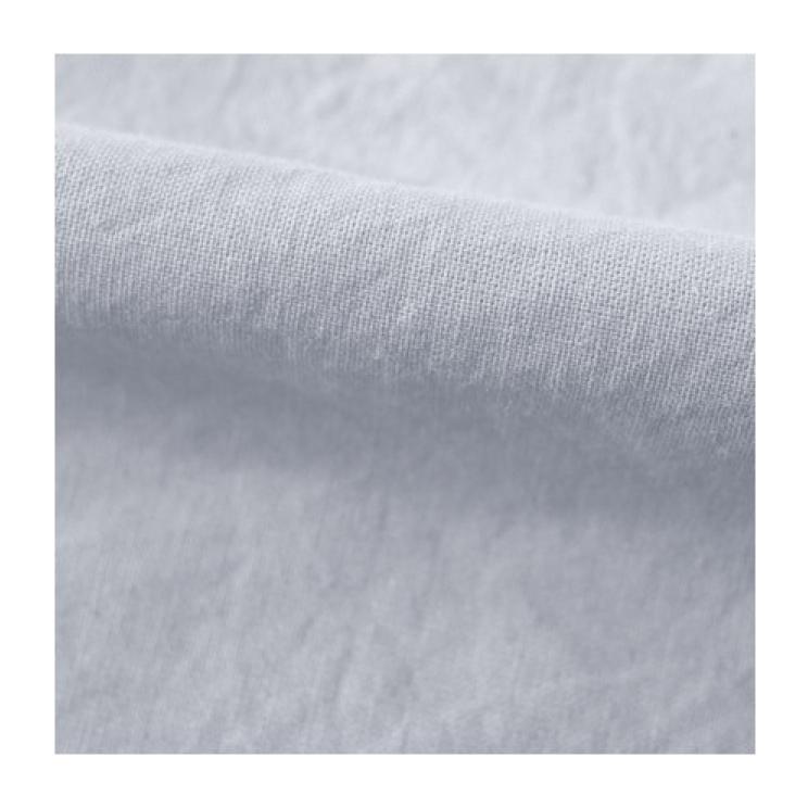 Drap housse Palace pur coton teint lavé 63 fils/cm² Vent du sud - Palace Neige