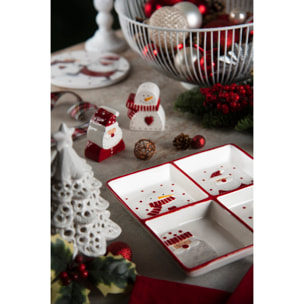 Set saliera e pepiera Excelsa – Snowman, Ceramica Multicolore