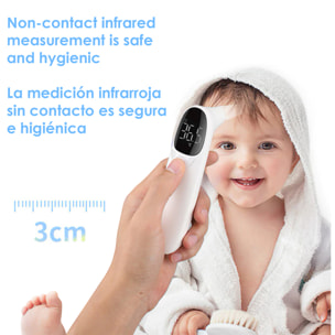 Termometro a infrarossi senza contatto. Modalità temperatura corporea e degli oggetti.