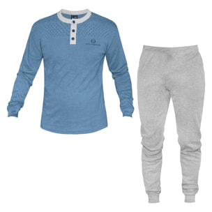 Pigiama Uomo Lungo SERGIO TACCHINI Cotone Caldo Interlock