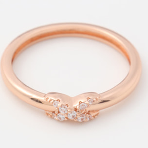 Anello U.S. Polo Assn. In metallo placcato oro rosa