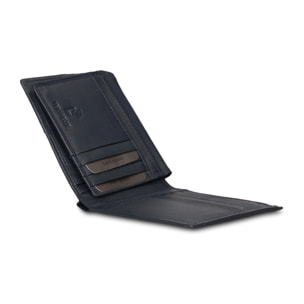 Portafoglio uomo vera pelle - Modello Umbria Nova - Casual - 12.0 x 10.0 x 2.5 cm