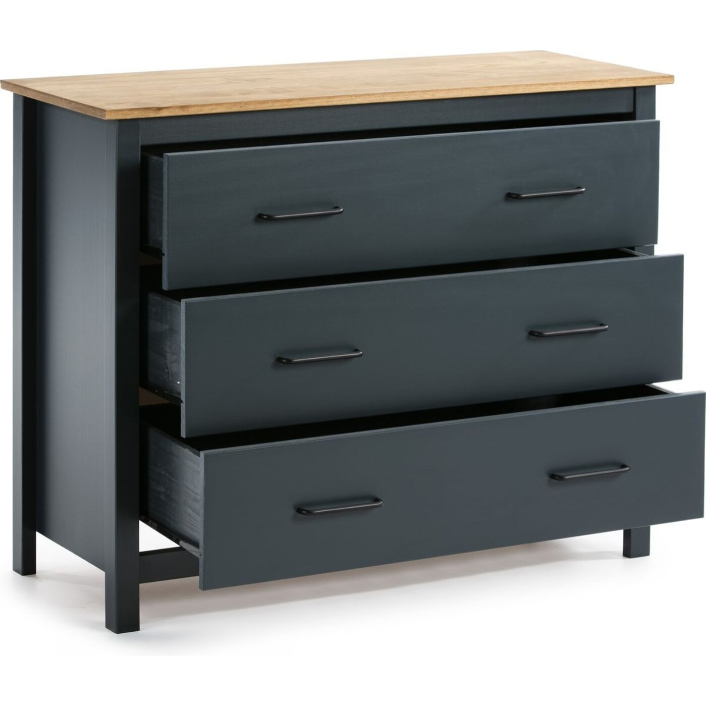 Commode 3 tiroirs en bois massif - IDA