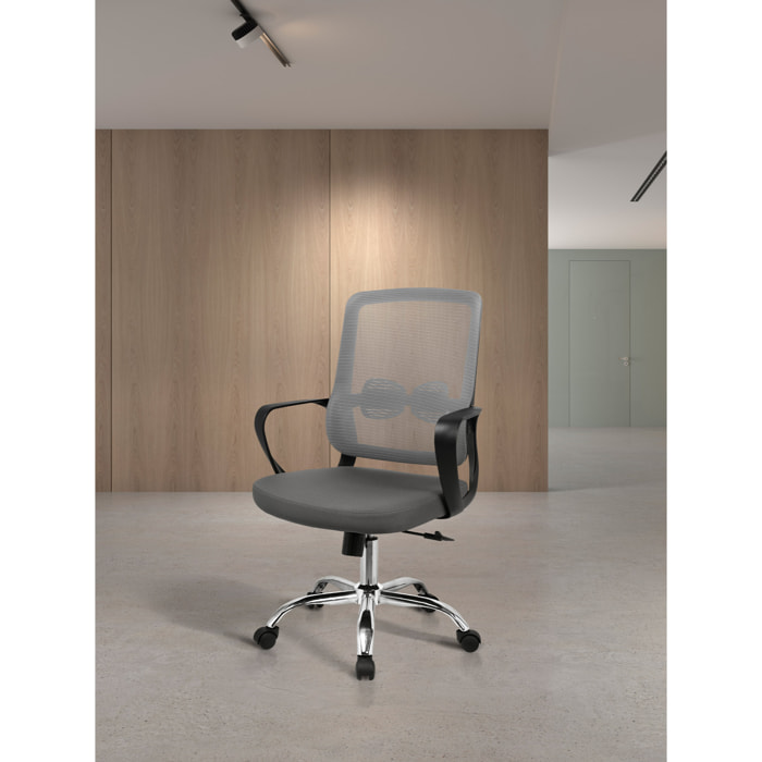 Silla de estudio Mylo gris 110x60x61 cm
