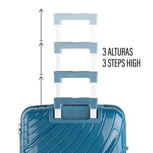 Juego De Maletas Rígidas Pp Itaca Danubio Petroleo