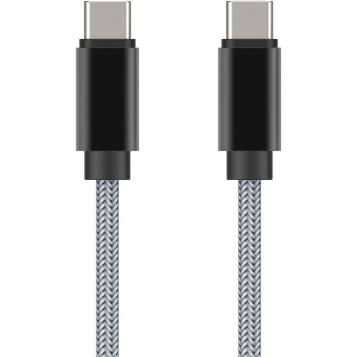 Câble USB C ADEQWAT vers USB-C gris 2m
