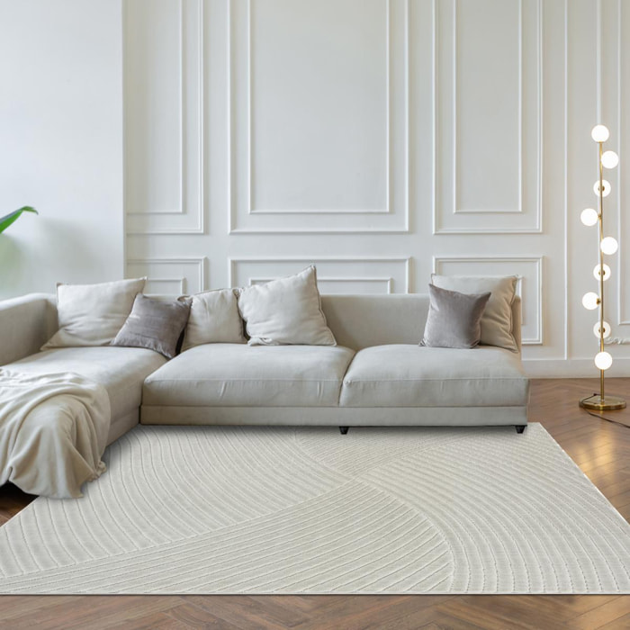 Tapis intérieur extérieur en relief ton sur ton VAFO