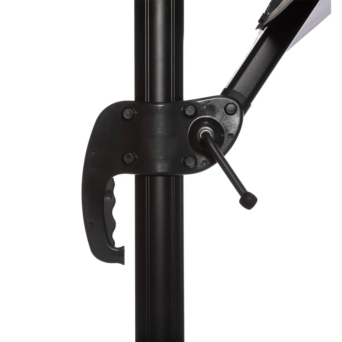 Parasol déporté "Cayo" 3x3 ardoise