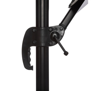 Parasol déporté "Cayo" 3x3 ardoise