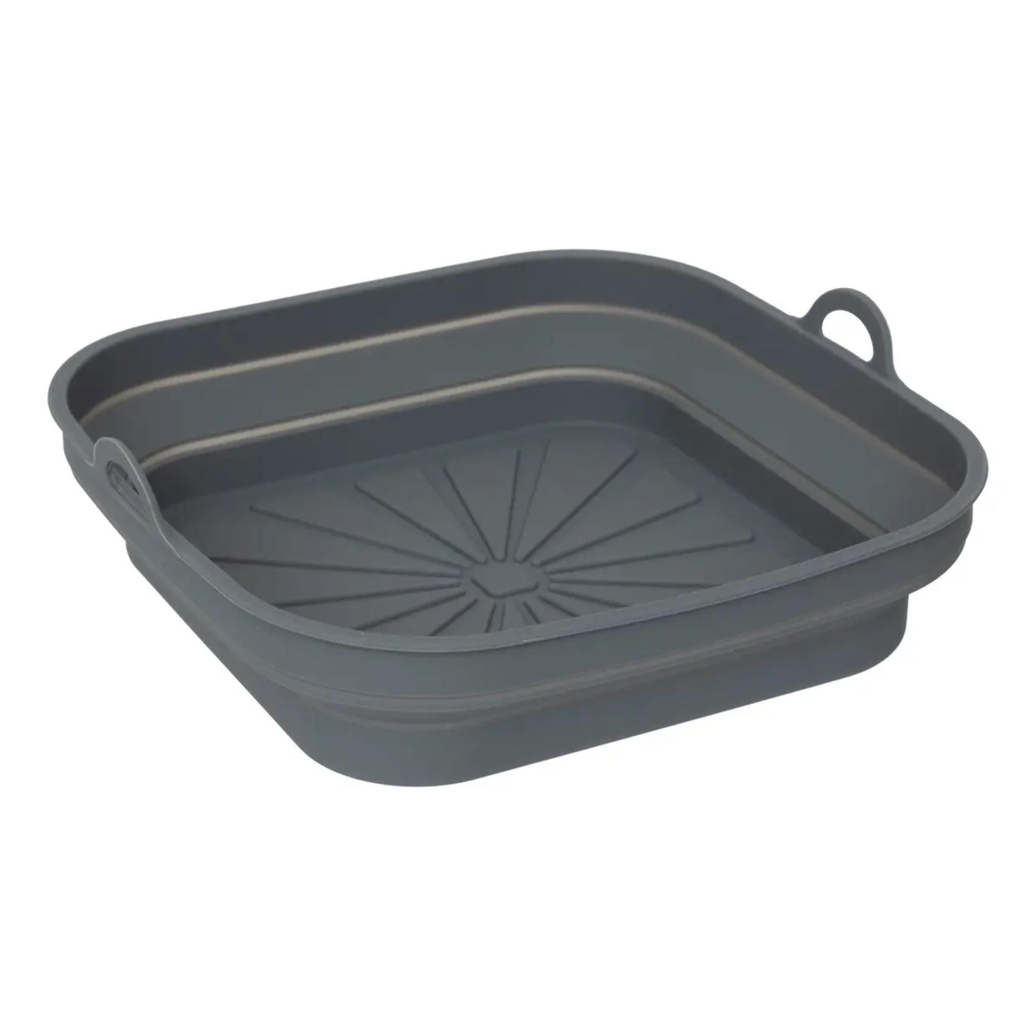 Panier Airfryer Essentiels 21x22x6,5cm gris en silicone